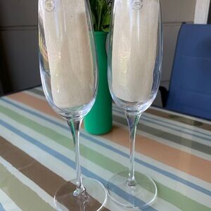 Tiffany & Co. Clear Champagne Flutes
